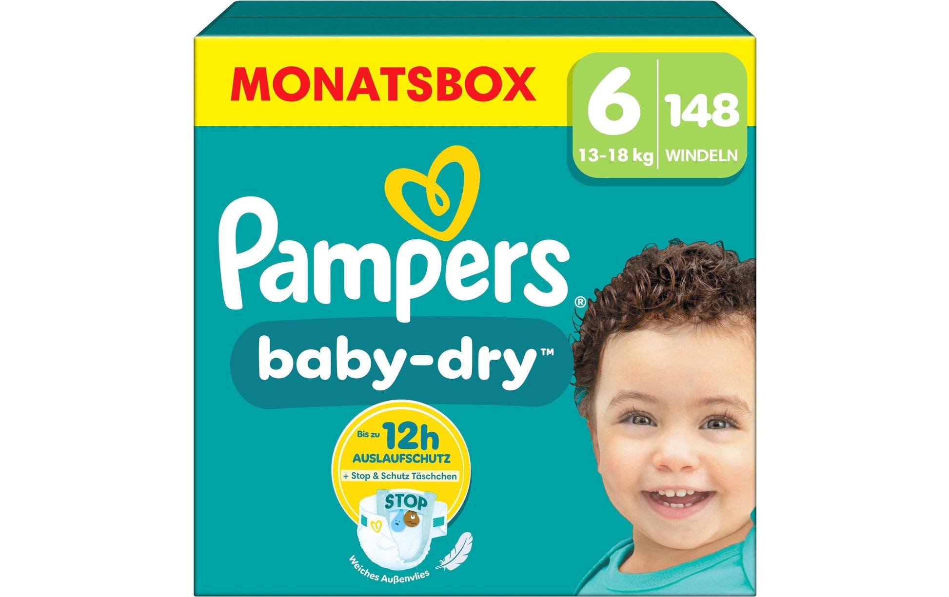 Pampers Windeln Baby Dry – Grösse 6 – 148 Stk