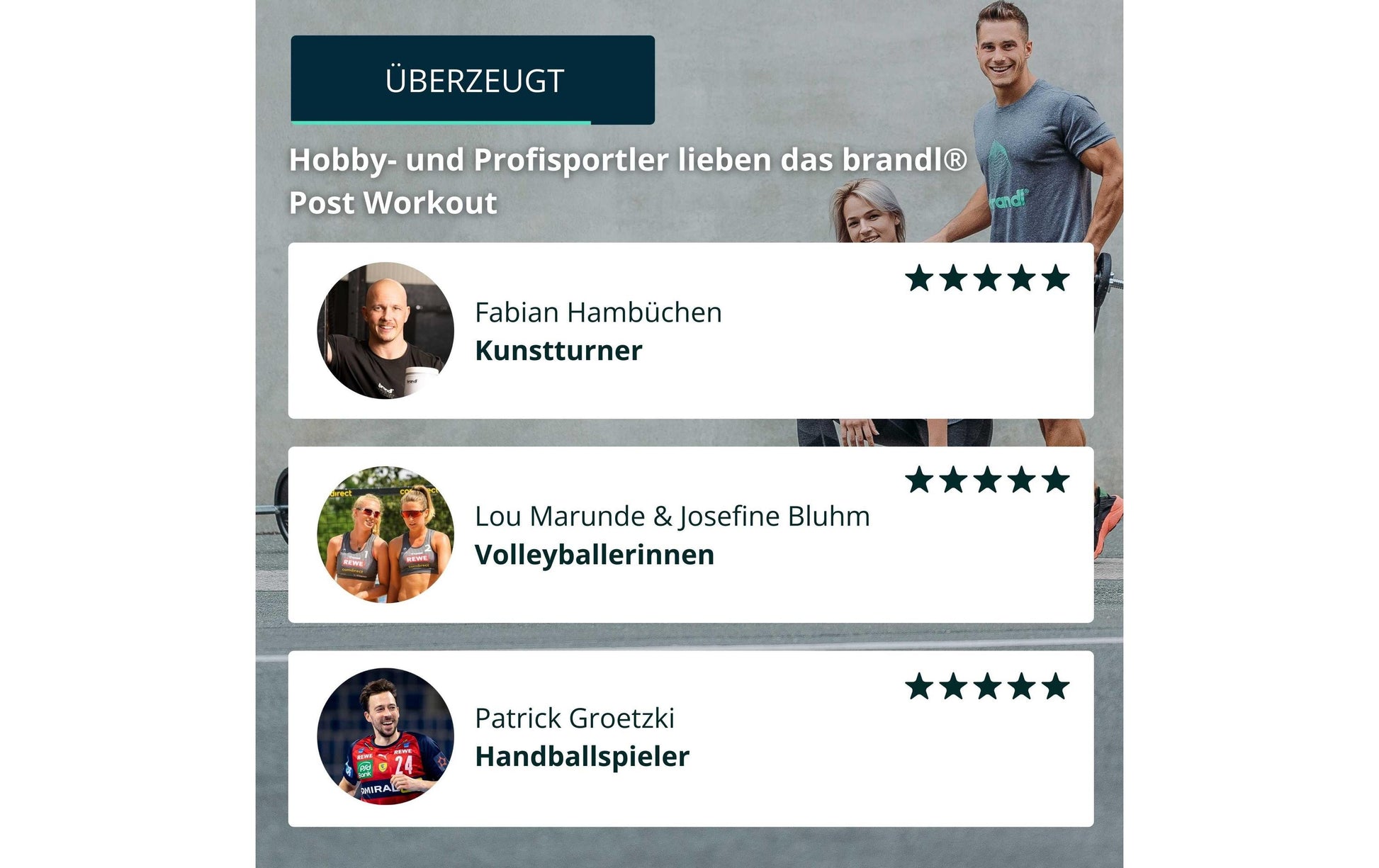 Brandl Nutrition Whey Protein Post Workout 2.0 Pulver Schokolade – 1 kg