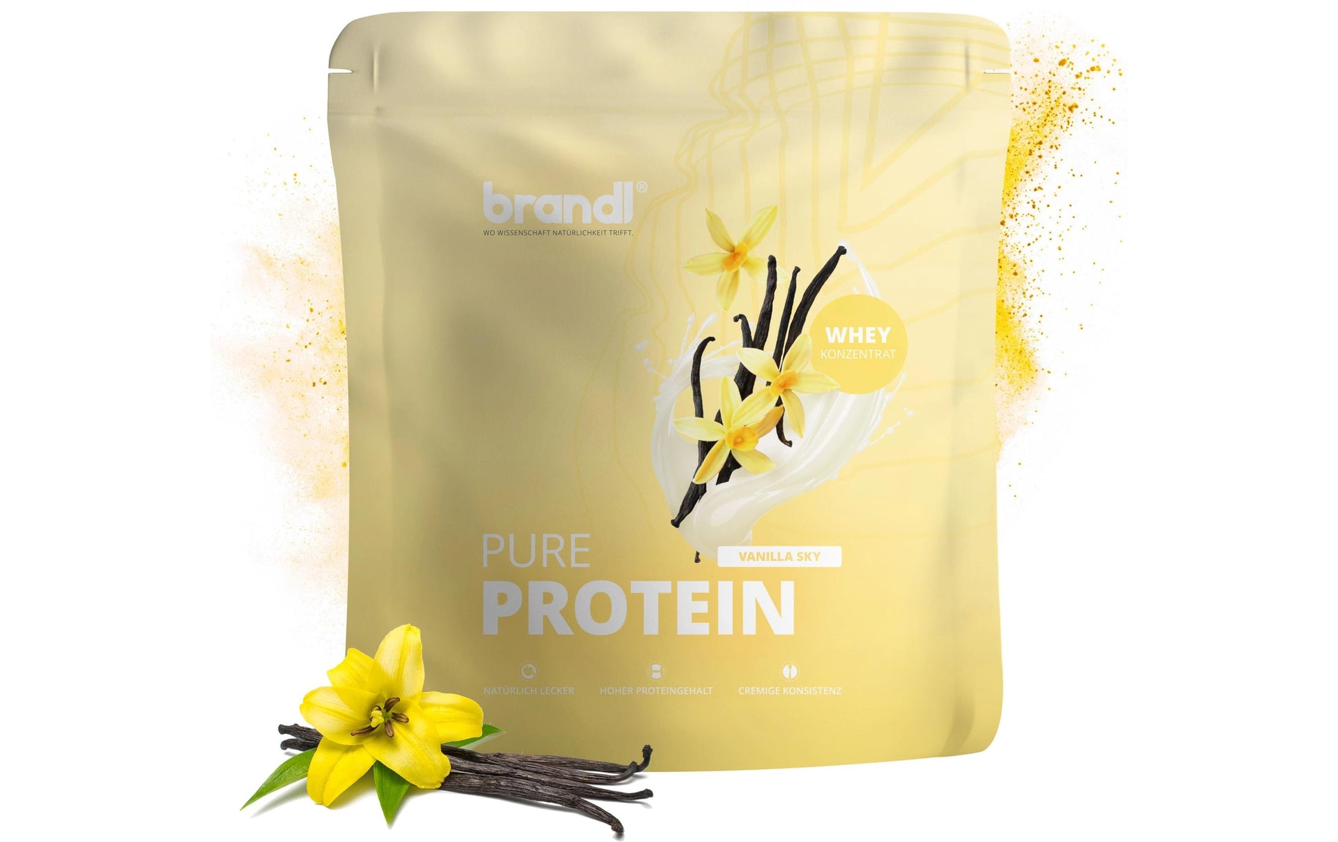 Brandl Nutrition Whey Protein Vanille – glutenfrei – 1 kg
