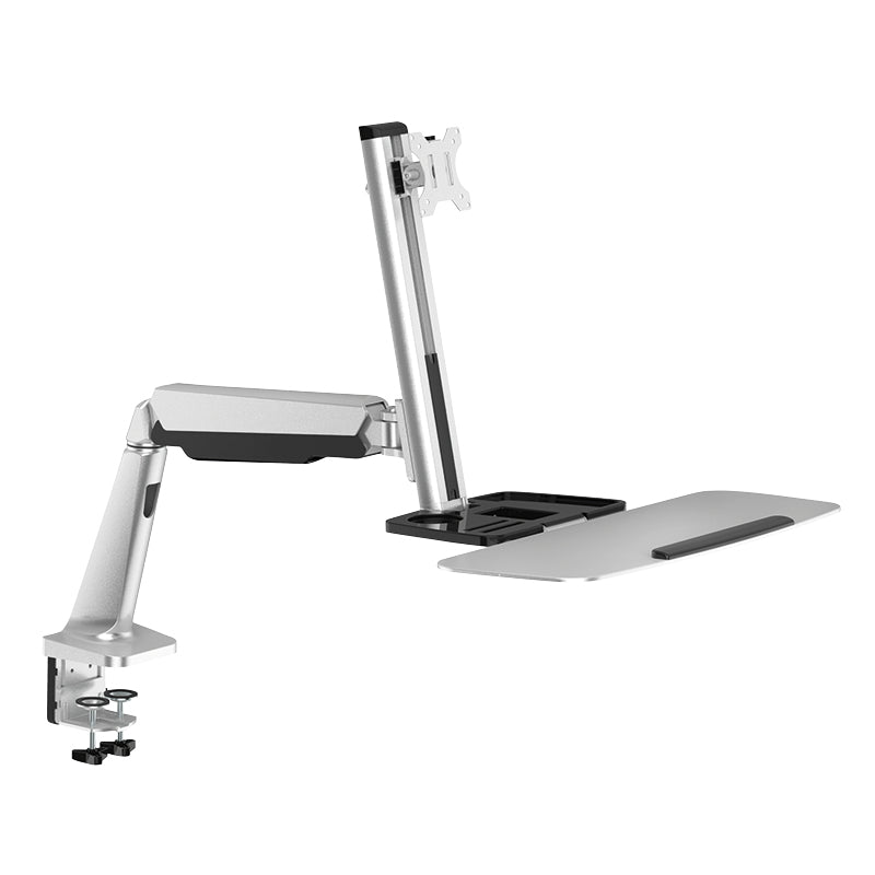 LogiLink BP0040 – Sitz-/Steh-Workstation – 1 Monitor – 13–32" – VESA 75×75/100×100 mm – bis 8 kg/Monitor