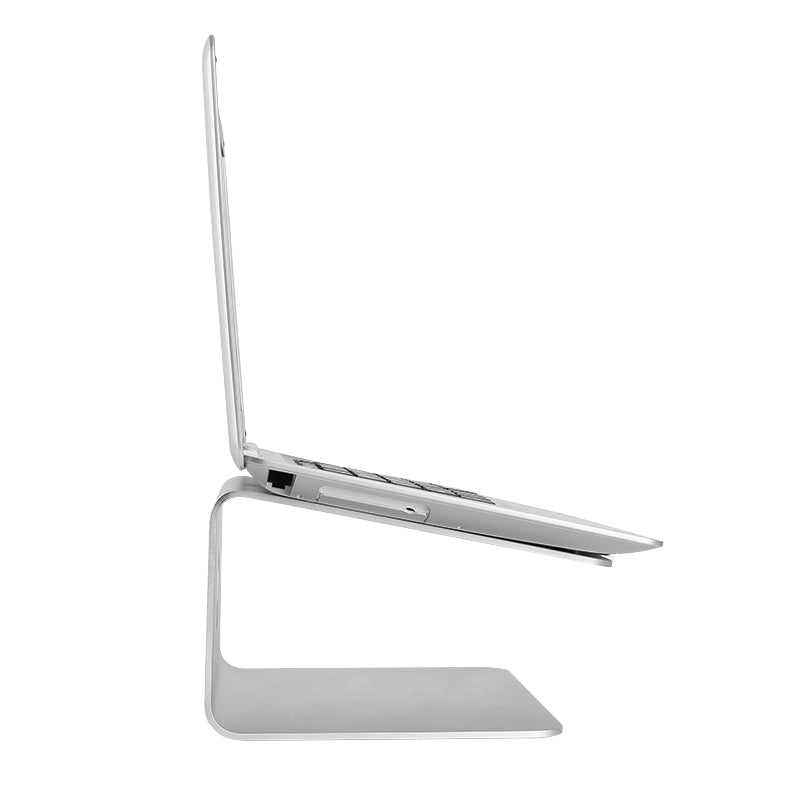 LogiLink Laptop-Ständer – für Notebooks bis 17" – Aluminium, 360° drehbar – Silber