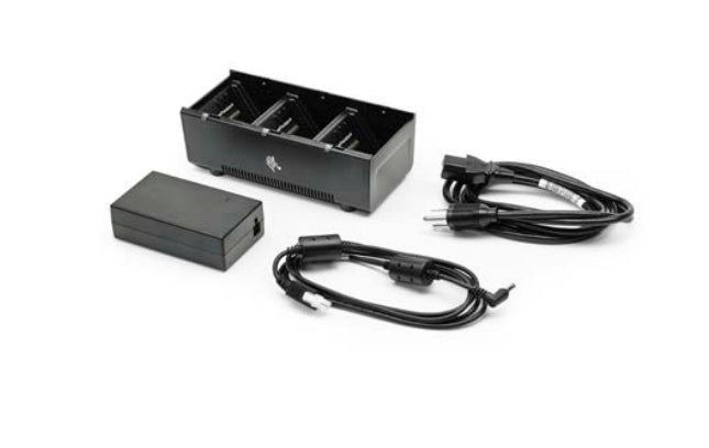 Zebra Batterieladegerät (UK) – 3-fach, Li-Ion – für ZQ610, ZQ620, ZQ610 HC und andere