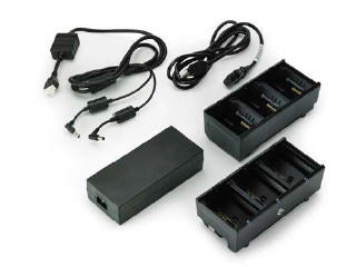 Zebra SAC-MPP-6BCHEU1-01 – Ladestation, 2×3-fach, AC, für ZQ600/ZQ500, QLn-Serie und andere, Schwarz