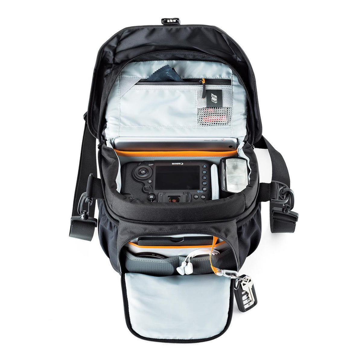 Lowepro Nova 170 AW II Kameratasche – für 2 Objektive, Innen 215 × 125 × 205 mm – für DSLR, Drohne, Objektiv