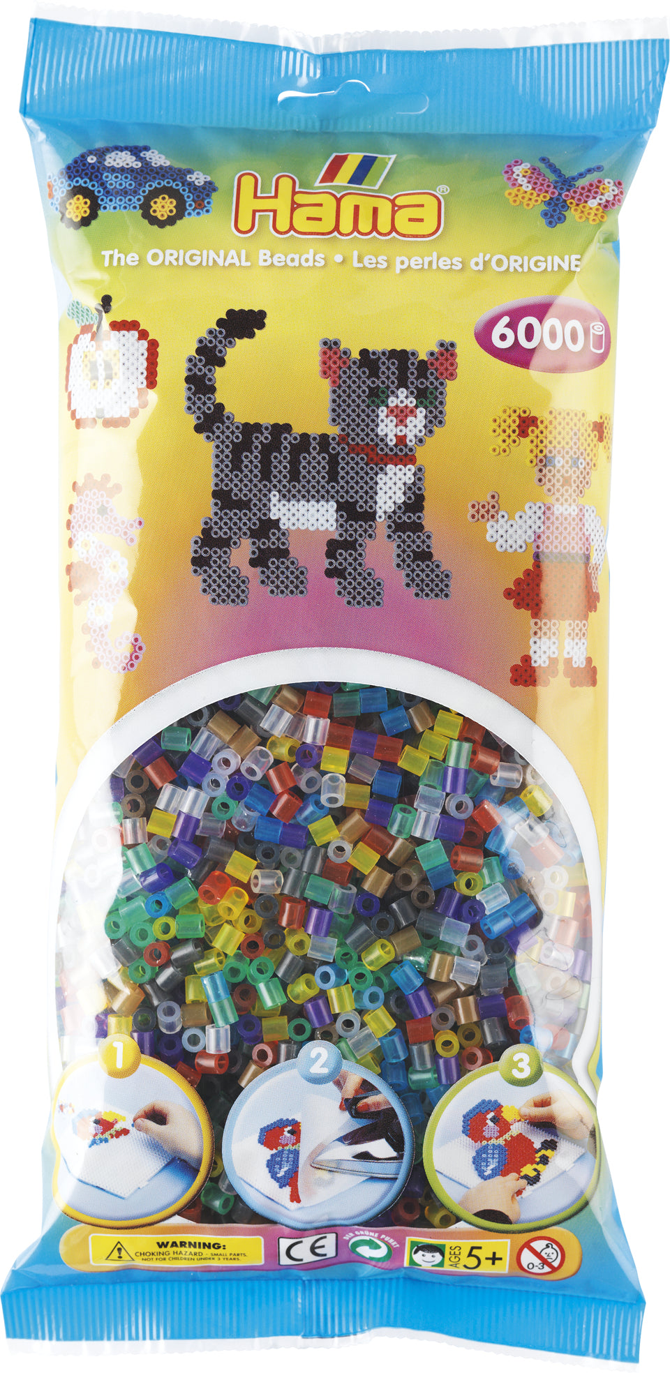 Hama Beads Hama Bügelperlen – sortiert – 6000 Stück