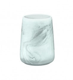 Kleine Wolke Zahnputzbecher – Steingut, 7,8×10,5 cm, Grau
