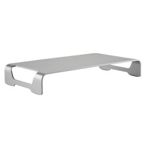 LogiLink Monitor-Tischständer – freistehend – bis 20 kg – Anti-Rutsch-Pads, Aluminium – Silber