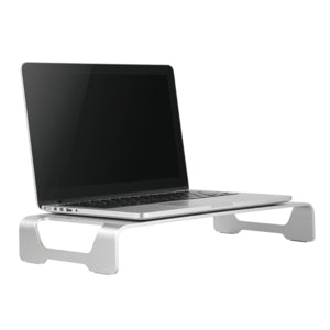 LogiLink Monitor-Tischständer – freistehend – bis 20 kg – Anti-Rutsch-Pads, Aluminium – Silber