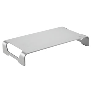 LogiLink Monitor-Tischständer – freistehend – bis 20 kg – Anti-Rutsch-Pads, Aluminium – Silber
