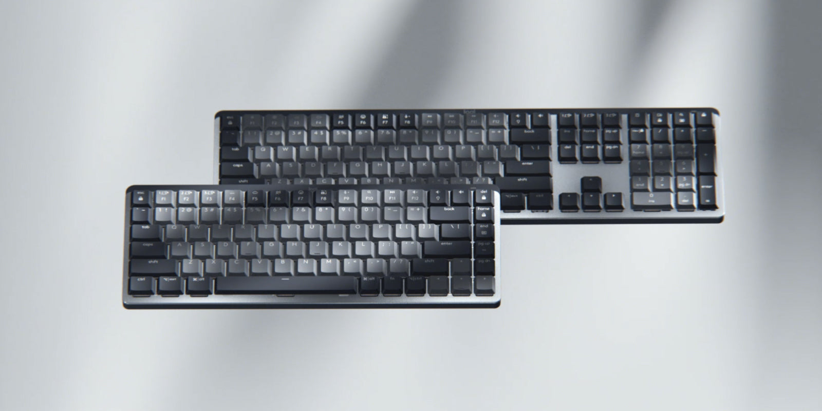 Logitech MX Mech Mini – Tastatur, kabellos, DE-Layout (DE), mechanisch, beleuchtet, Grau