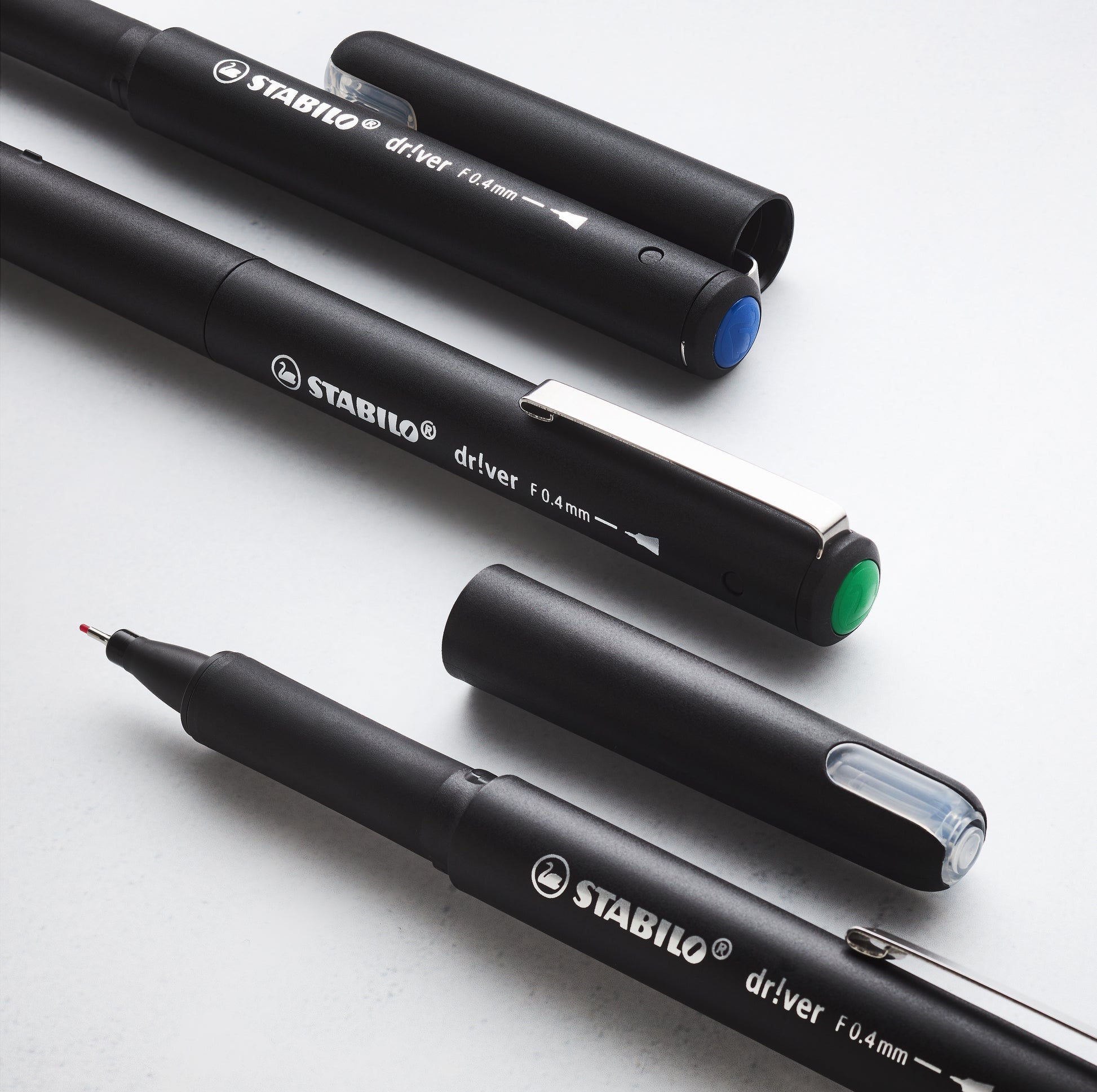 STABILO drver Fineliner – 0,4 mm, blau, 1 Stk.