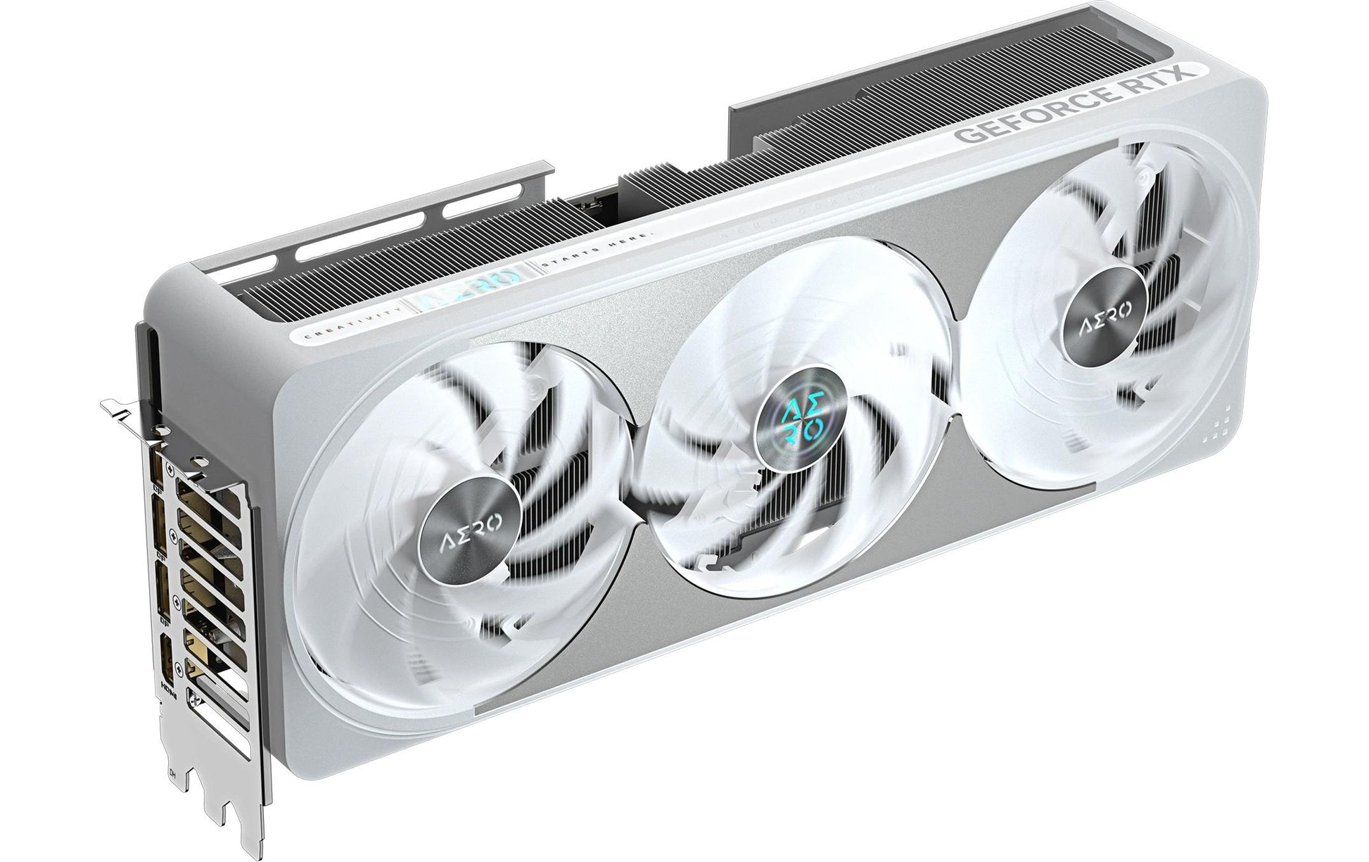 GIGABYTE GeForce RTX 5070 Ti AERO OC 16G – Grafikkarte – 16 GB GDDR7, PCIe 5.0, 3×DP 2.1a/1×HDMI 2.1b, Weiss