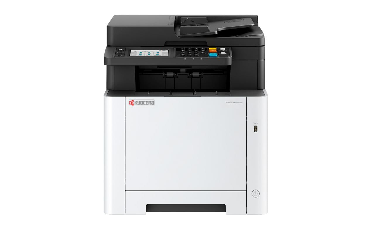 Kyocera ECOSYS MA2600CWFX – Farbiges Laser-MFP A4, 4-in-1 – USB/LAN/WLAN – Duplex, ADF – 26 Seiten/Min S/W