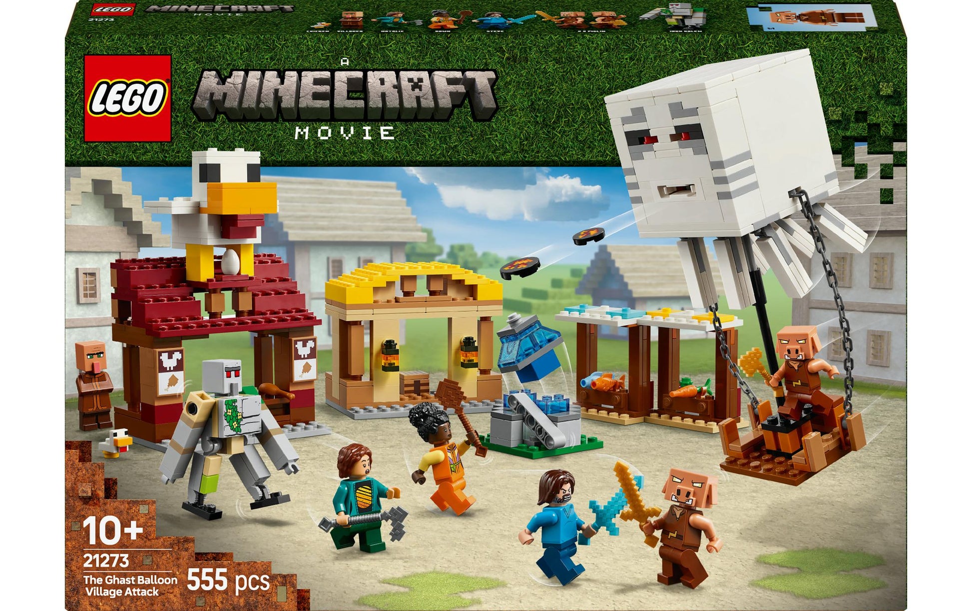 LEGO Baukasten Angriff des Ghast-Ballons – Minecraft – 555-teilig – ab 10 Jahren
