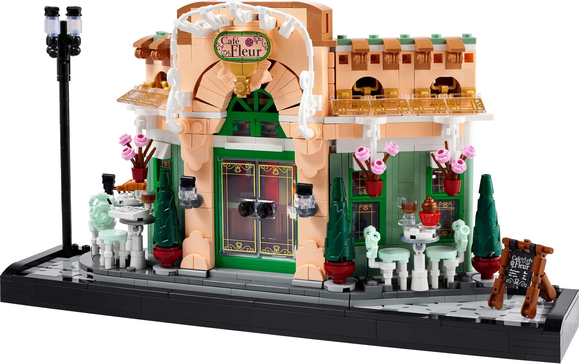 LEGO Icons Französisches Café 3D-Puzzle – 1101-teilig – 26,2 × 9,4 × 38,2 cm – ab 18 J.