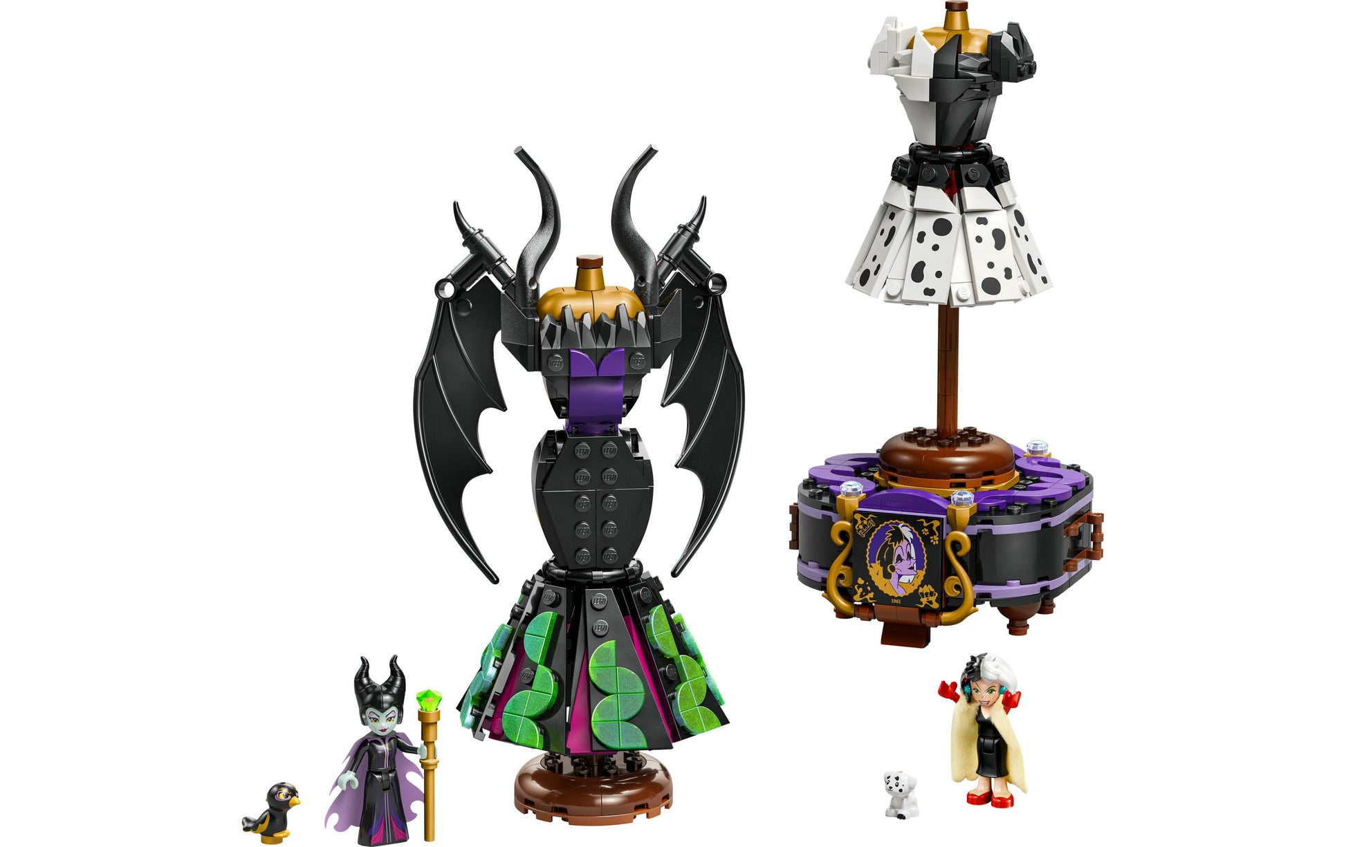 LEGO 3D Puzzle Kleider von Malefiz und Cruella de Vil – 524 Teile – ab 9 Jahren