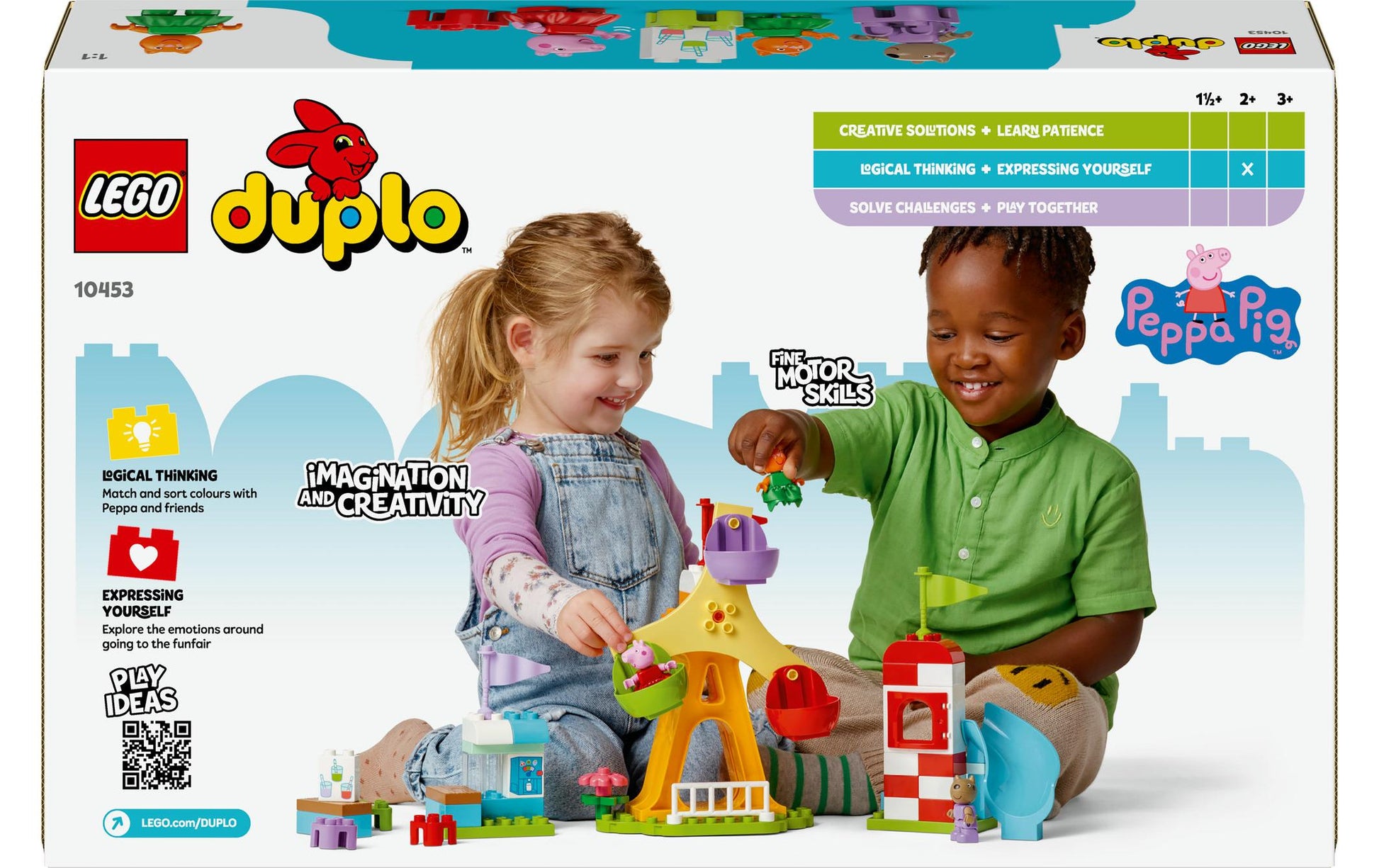 LEGO DUPLO Jahrmarkt – 53-teilig – 28,2×8,8×45,6 cm – ab 2 Jahren