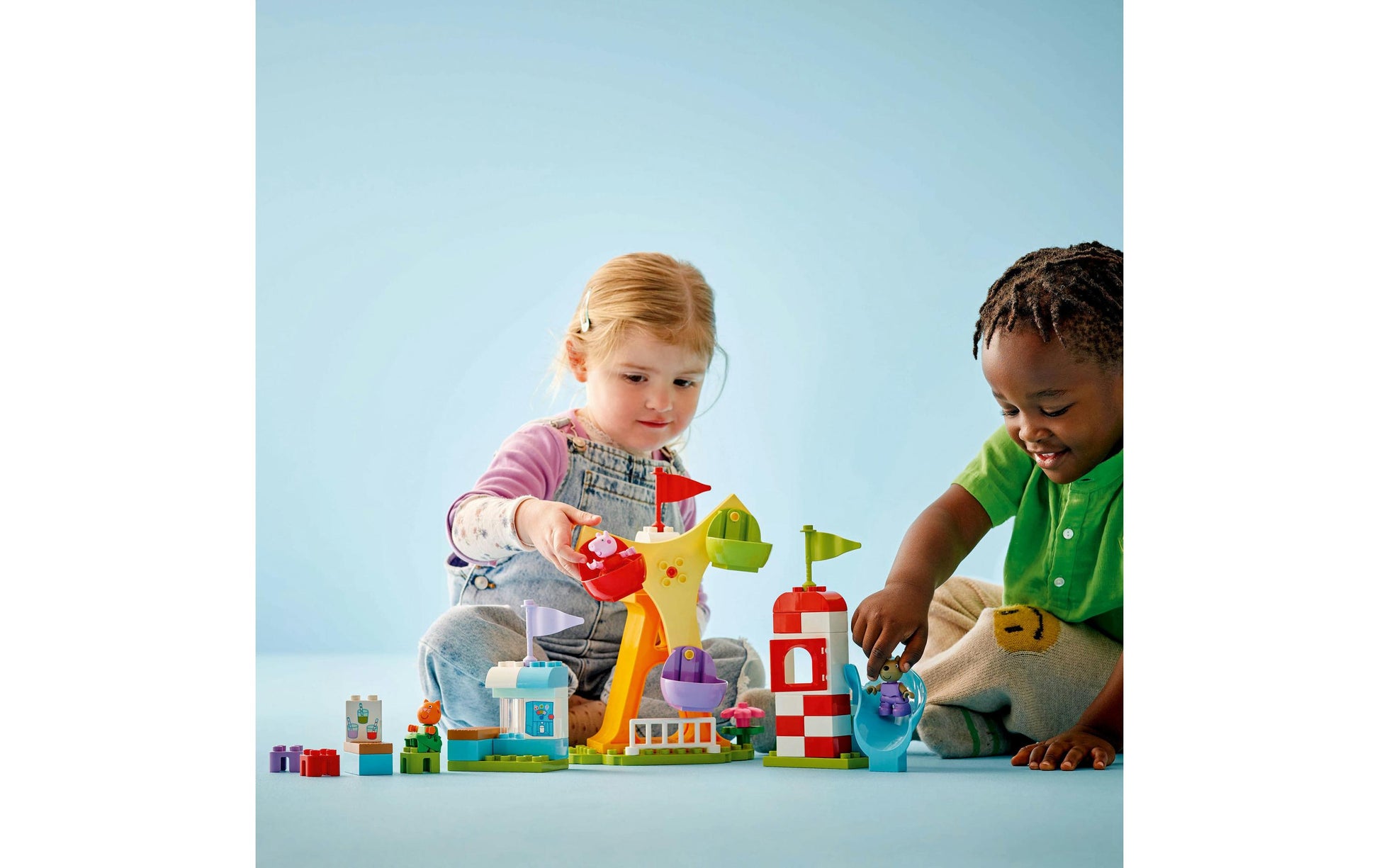 LEGO DUPLO Jahrmarkt – 53-teilig – 28,2×8,8×45,6 cm – ab 2 Jahren