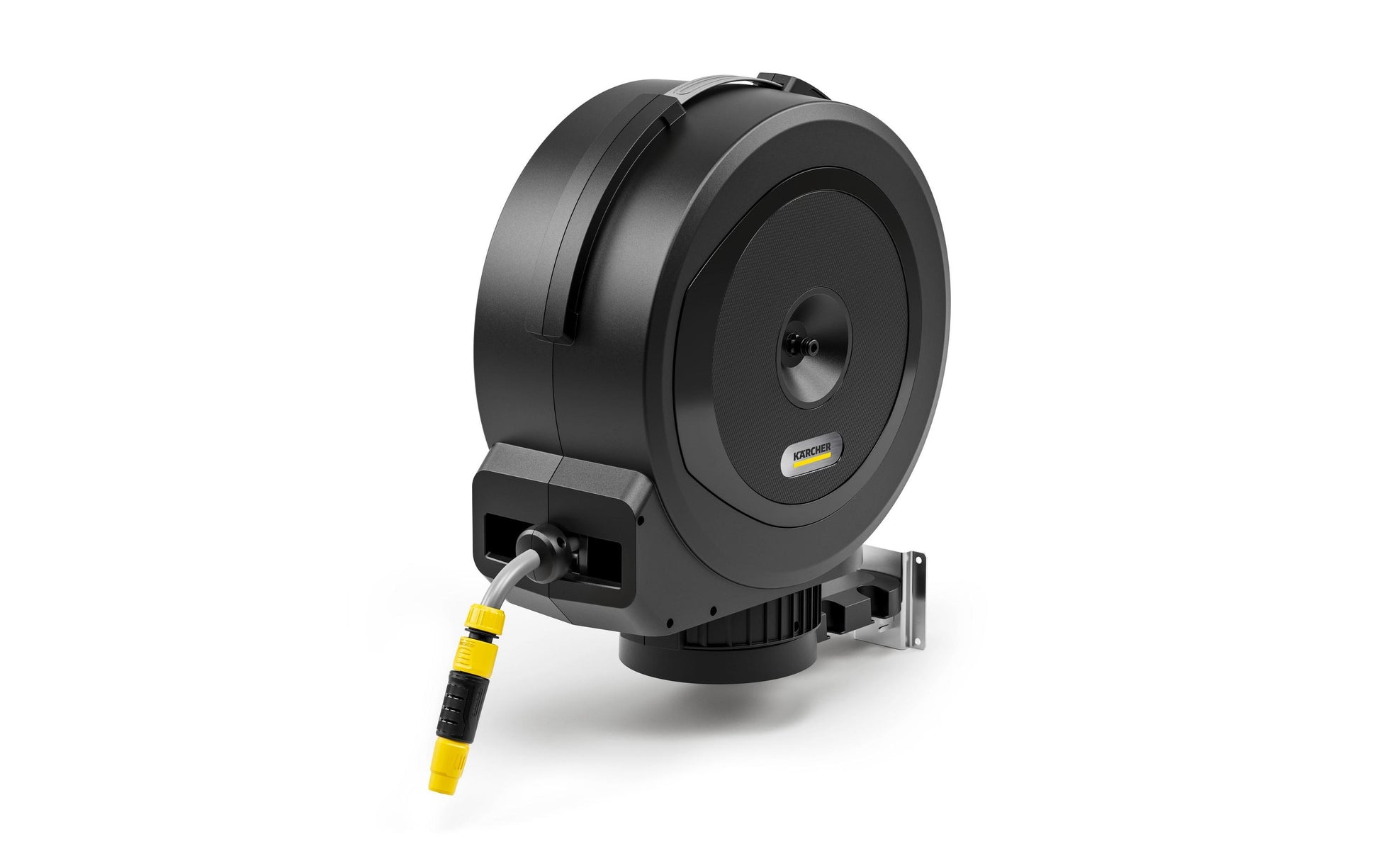 Kärcher HBX 5.35 Automatische Schlauchbox 35 m – mit automatischer Schlauchrückholung, schwarz, Metall