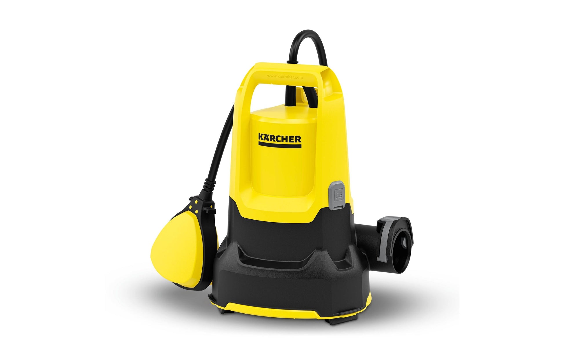 Kärcher SP 9.000 FLAT Tauchpumpe – 9000 l/h, 280 W, 6 m Förderhöhe, 10 m Kabel, Schwarz/Gelb, Restwasser 1 mm