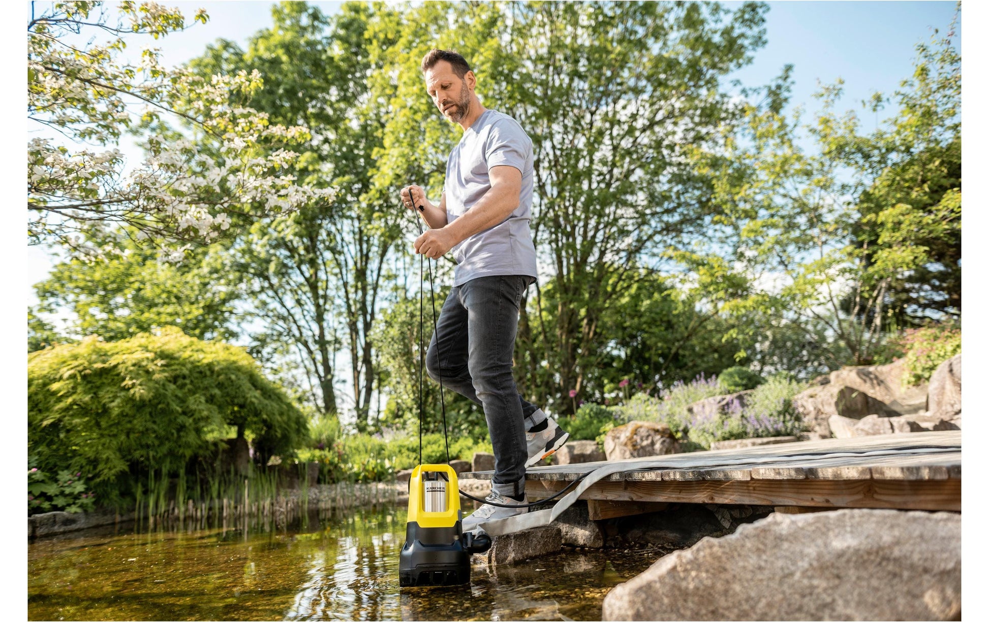 Kärcher SP 22'000 Dirt Level Sensor Wasserpumpe – 750 W – 22'000 l/h, Förderhöhe 8 m