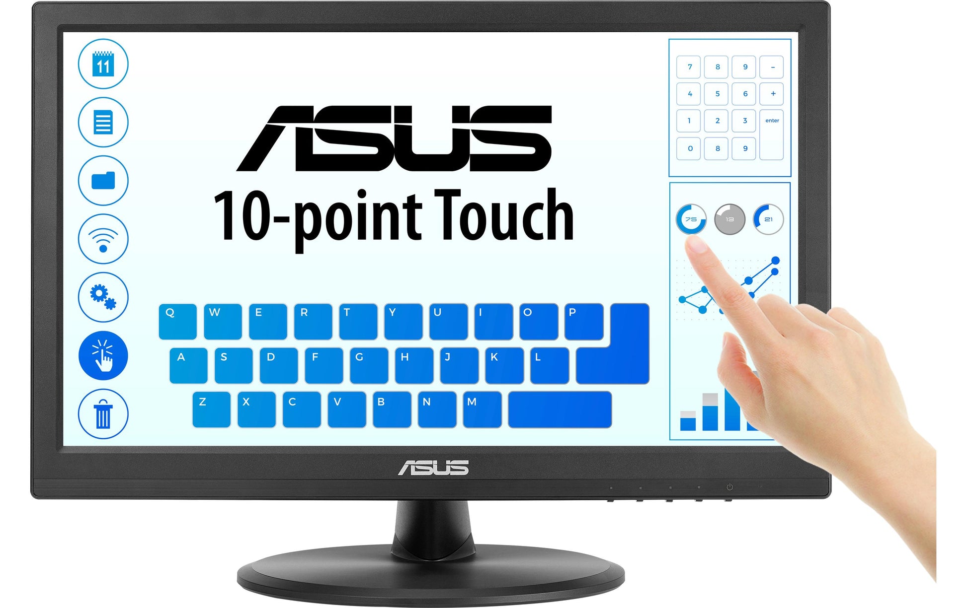 ASUS VT169HE (90LM09V1-B01170) – 15,6" Touch, 1920 × 1080 (Full HD), IPS