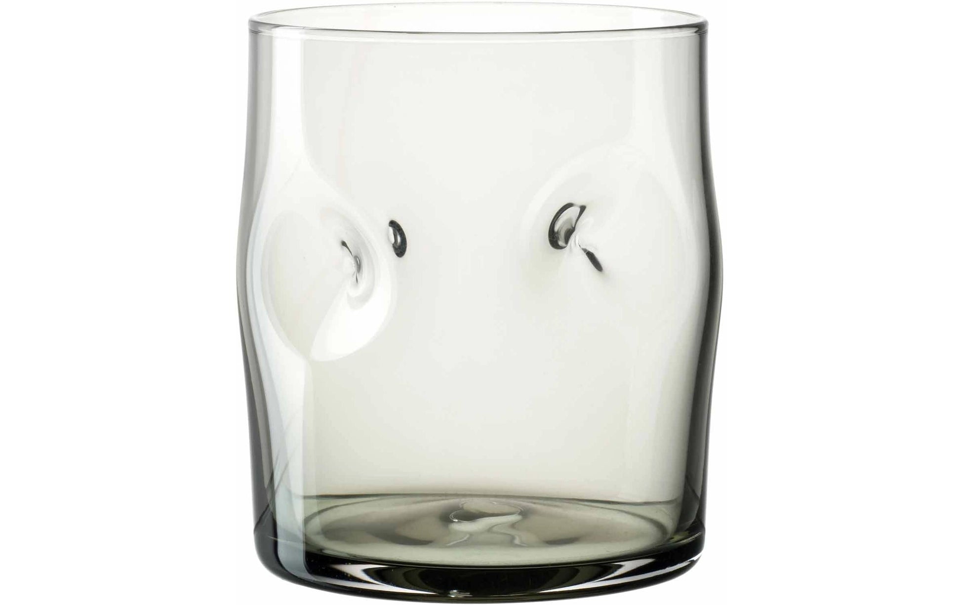 LEONARDO Trinkglas – 0,30 l, Kalk-Natron-Glas, Grau, spülmaschinenbeständig, 4 Stück