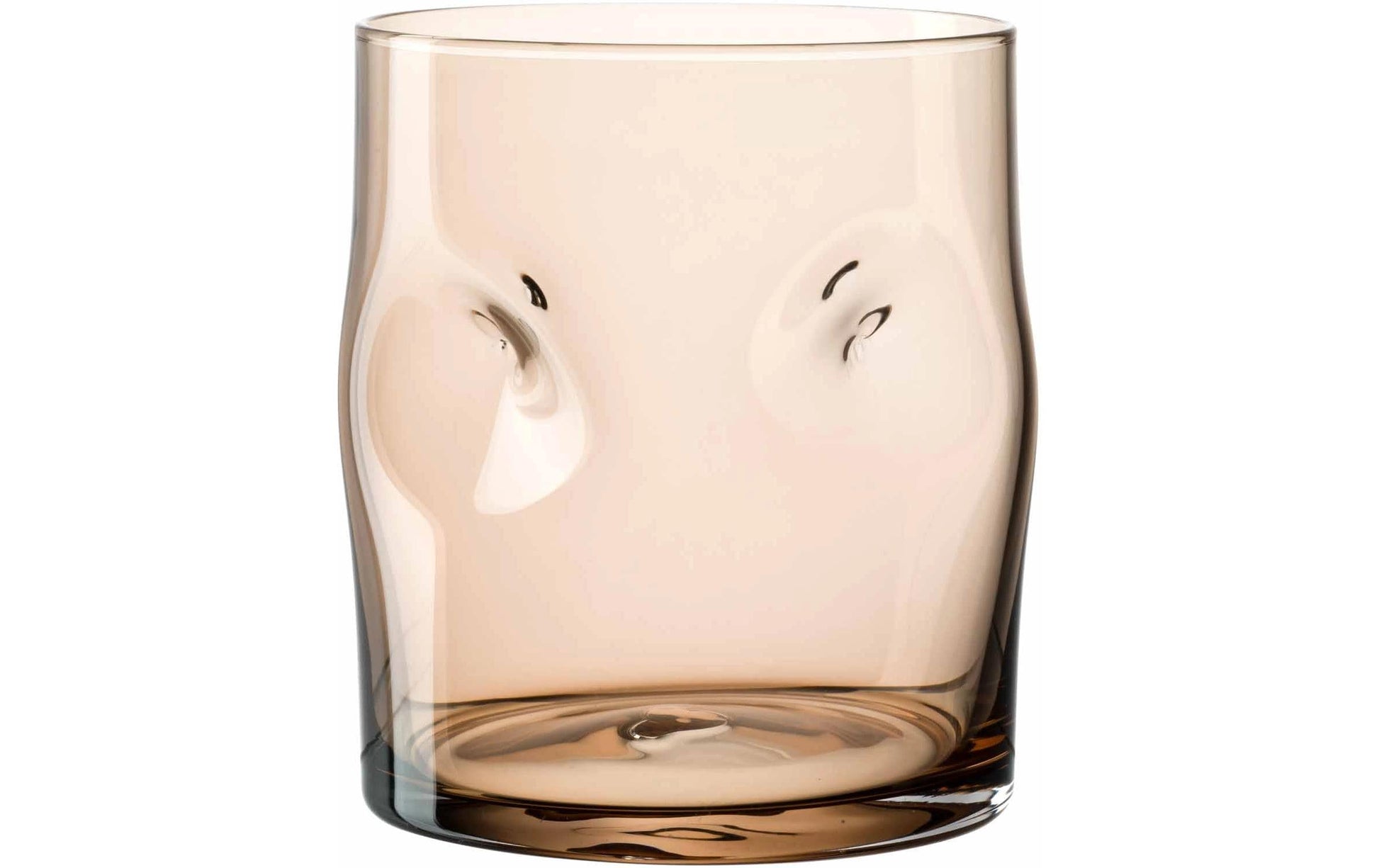 LEONARDO Trinkglas – 0,30 l, Glas, Braun, spülmaschinenbeständig, 4 Stück