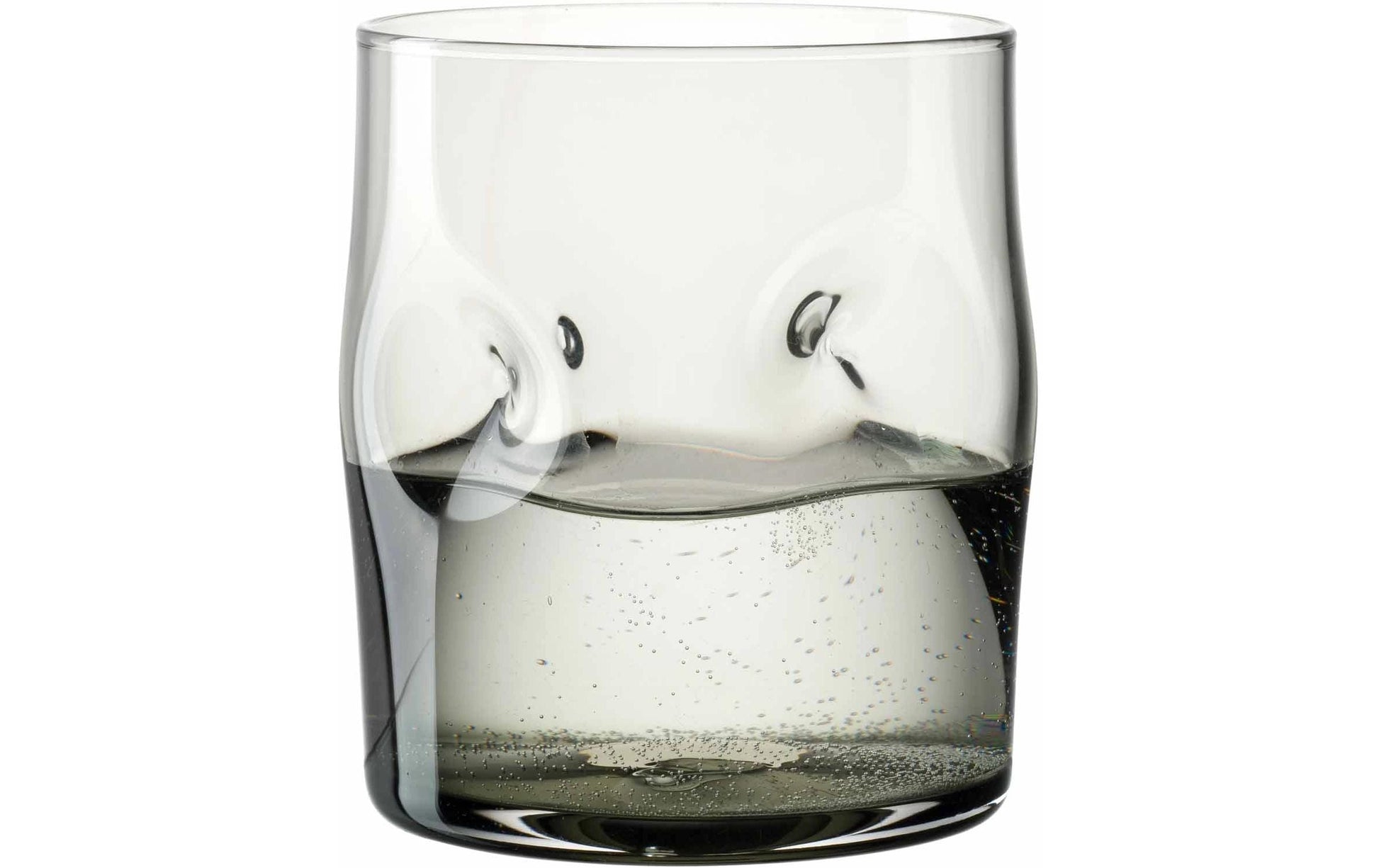 LEONARDO Trinkglas – 0,30 l, Kalk-Natron-Glas, Grau, spülmaschinenbeständig, 4 Stück