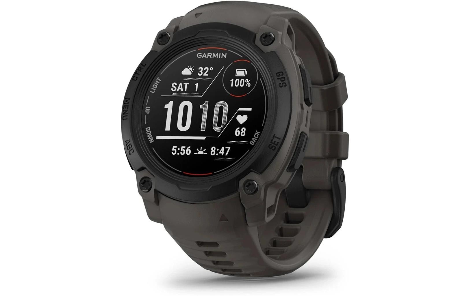 Garmin Instinct 3 – GPS-Smartwatch – 45 mm, 1,2" AMOLED, NFC, 10 ATM, Schwarz, Silikonband