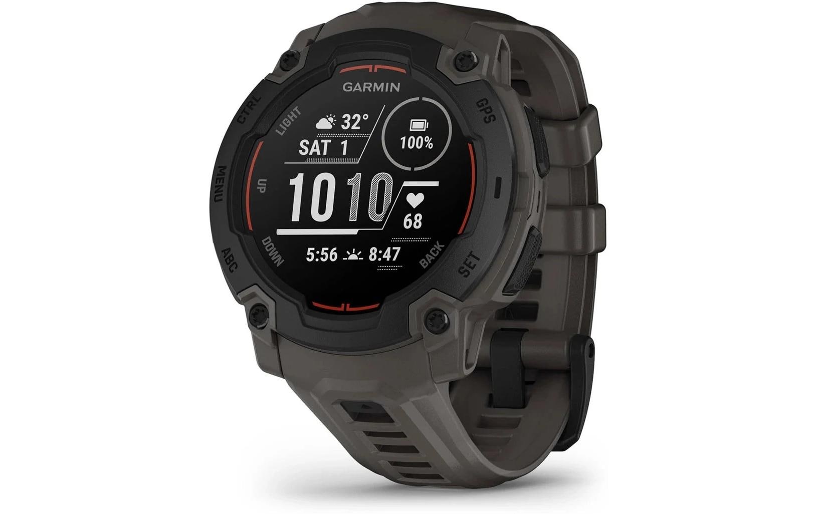 Garmin Instinct E – GPS-Smartwatch – 45 mm, Bluetooth, Schwarz, Sportarmband