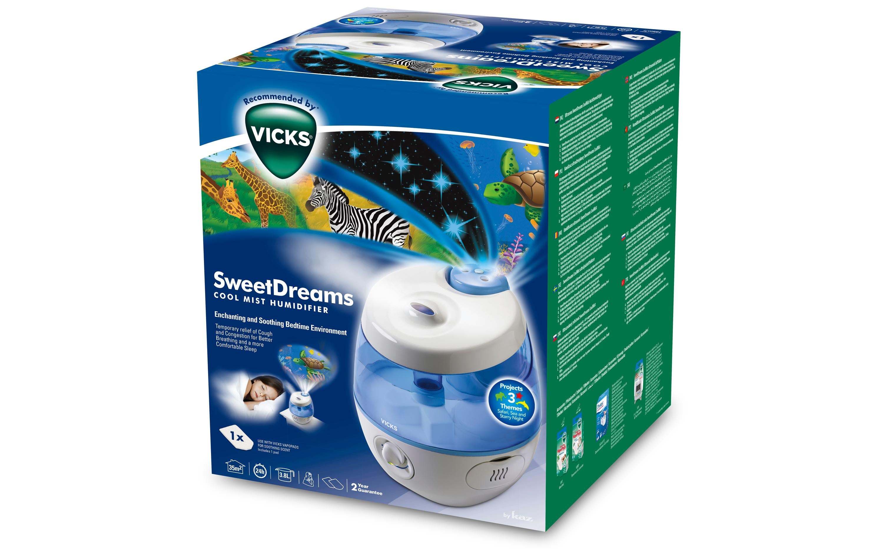 Vicks Luftbefeuchter SweetDreams VUL575E4 – Dampf