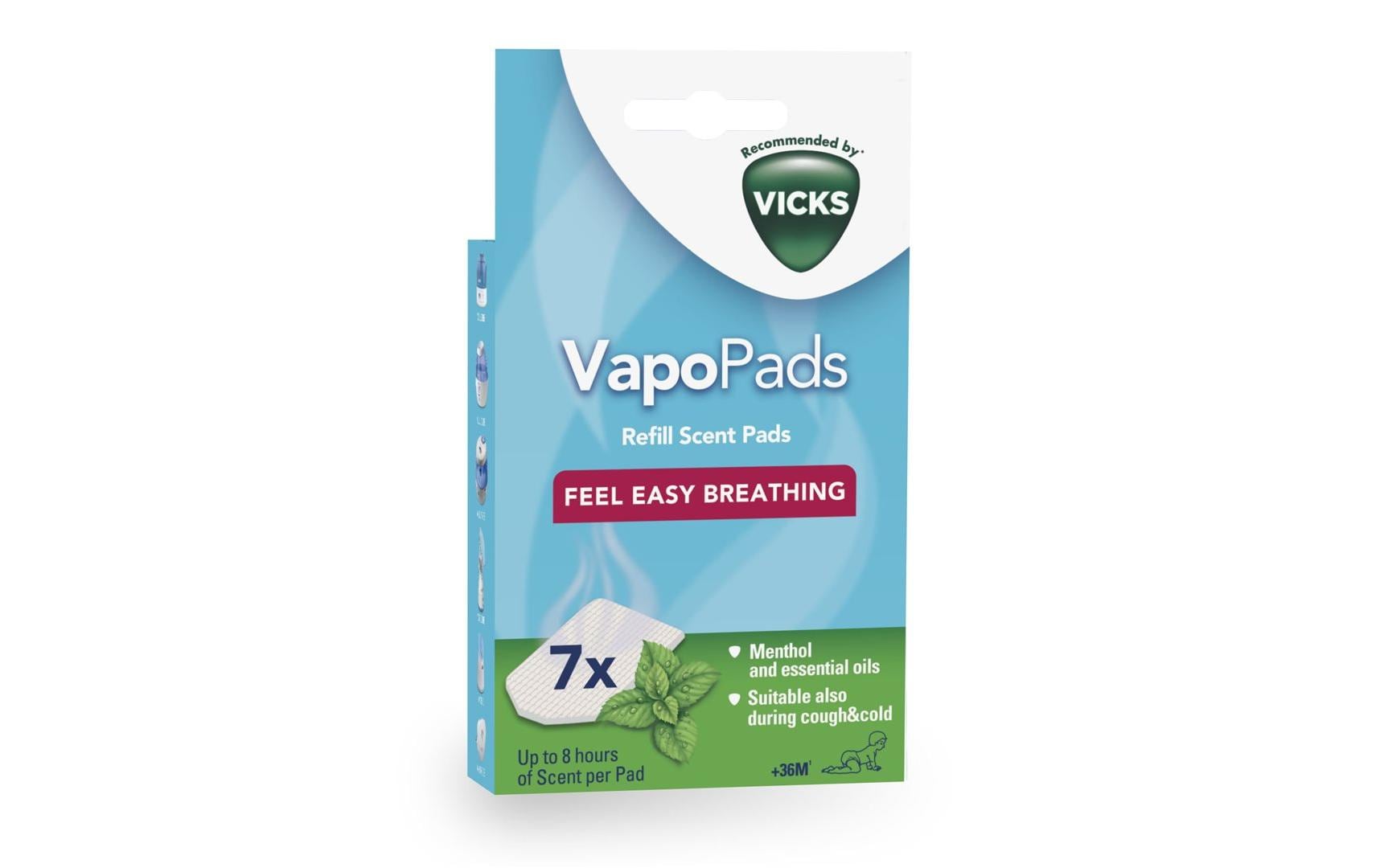 Vicks VapoPads Nachfüllpackung – Menthol – 7 Stk – für Inhalator