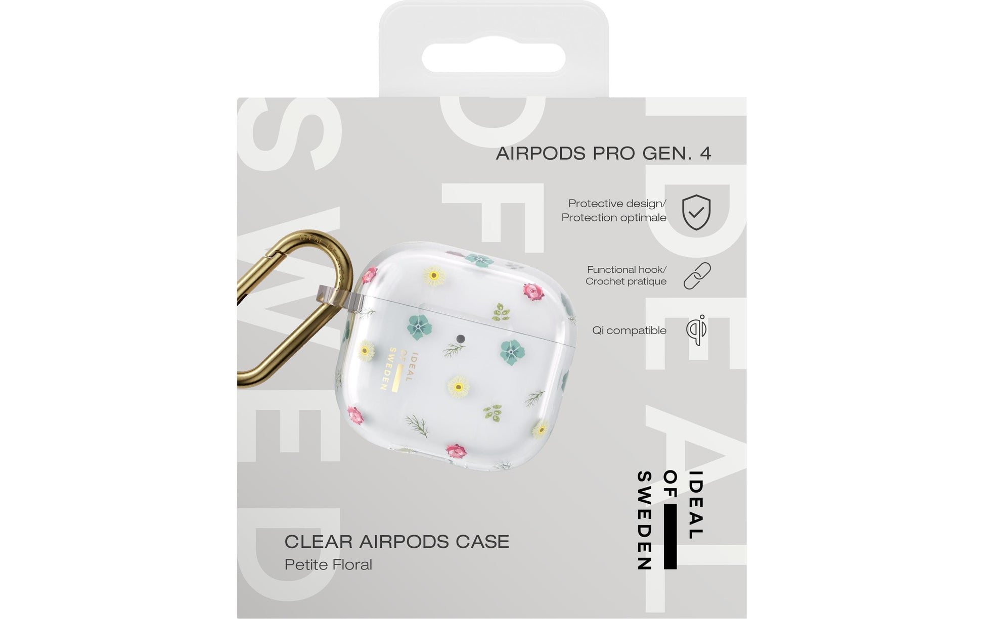 iDeal of Sweden Clear AirPods Case Mid Petite Floral – Schutzhülle für AirPods (4. Gen.), Mehrfarbig