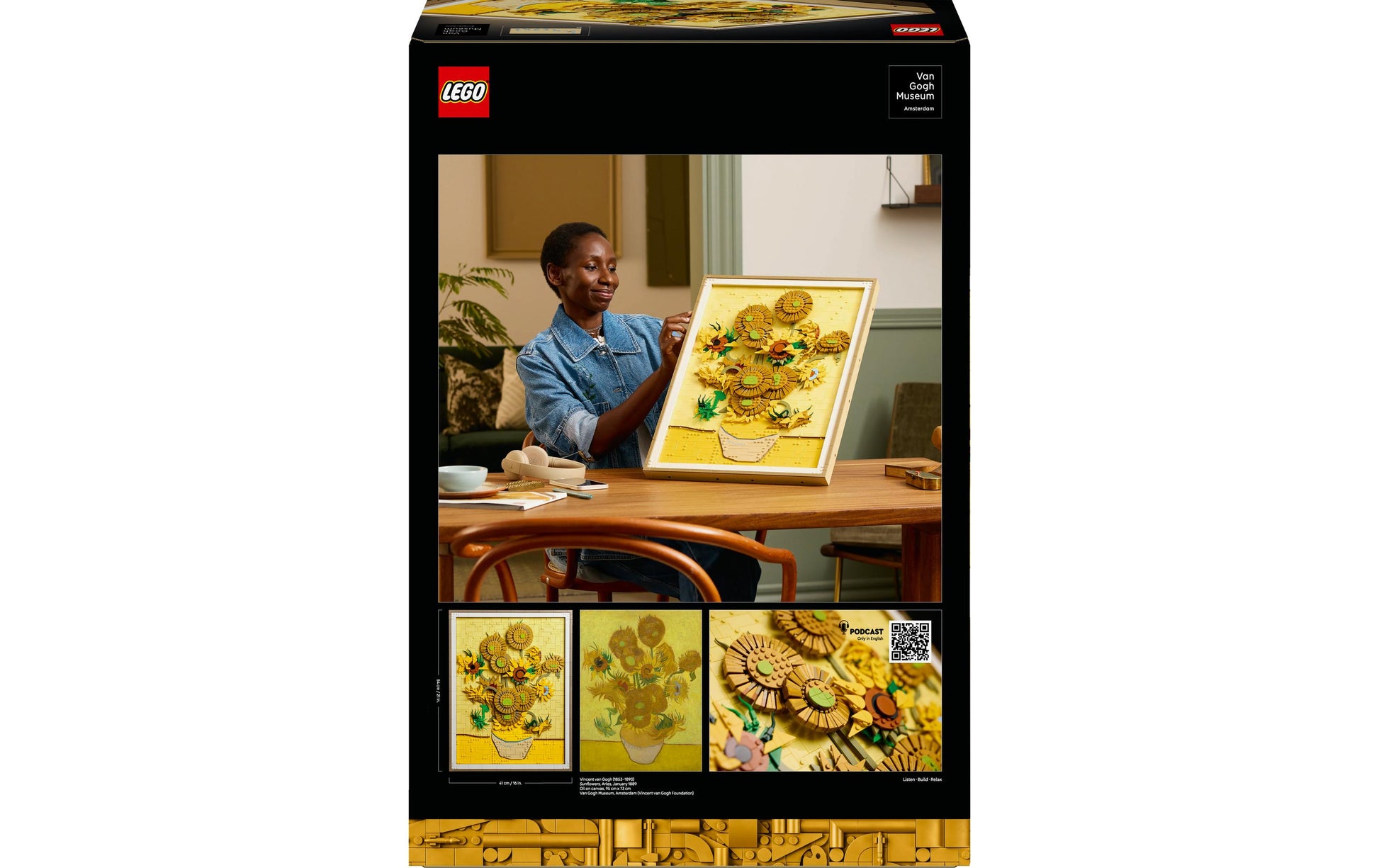 LEGO Vincent van Gogh Puzzle – Sonnenblumen – 2615 Teile – 55,5×13,2 cm – ab 18 Jahren