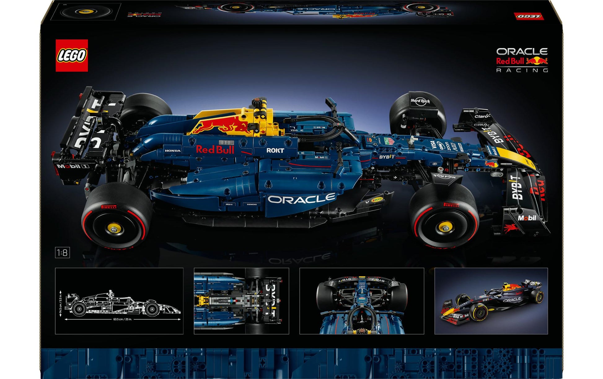 LEGO Technic Oracle Red Bull Racing RB20 F1 – 1639 Teile – 37,8 × 10,3 × 55,5 cm – ab 18 Jahren