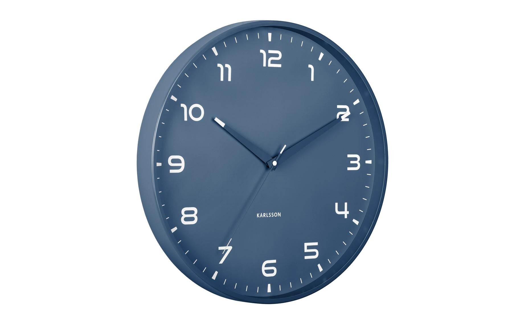 Karlsson Wanduhr Orgullo, Blau, Aluminium