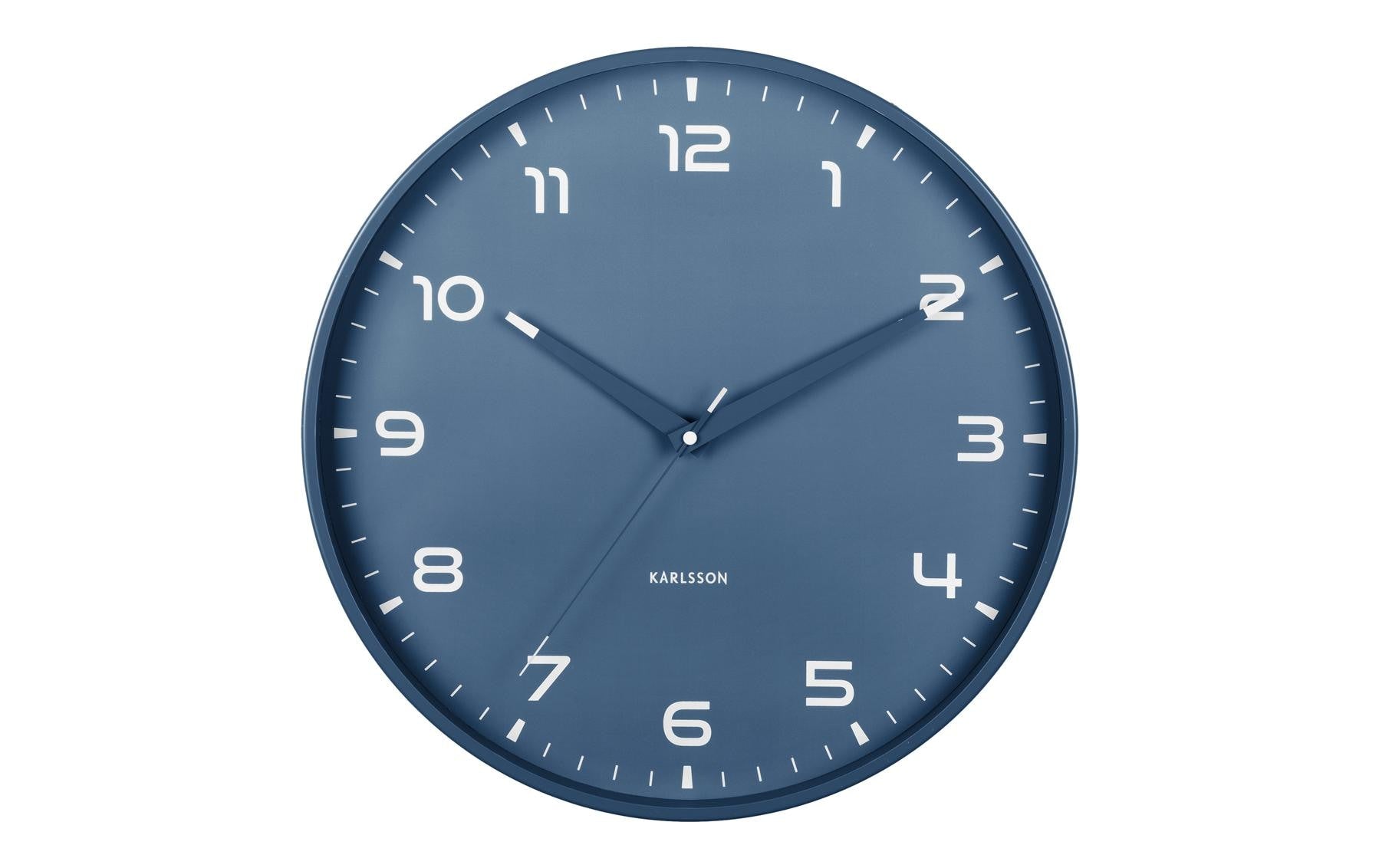 Karlsson Wanduhr Orgullo, Blau, Aluminium