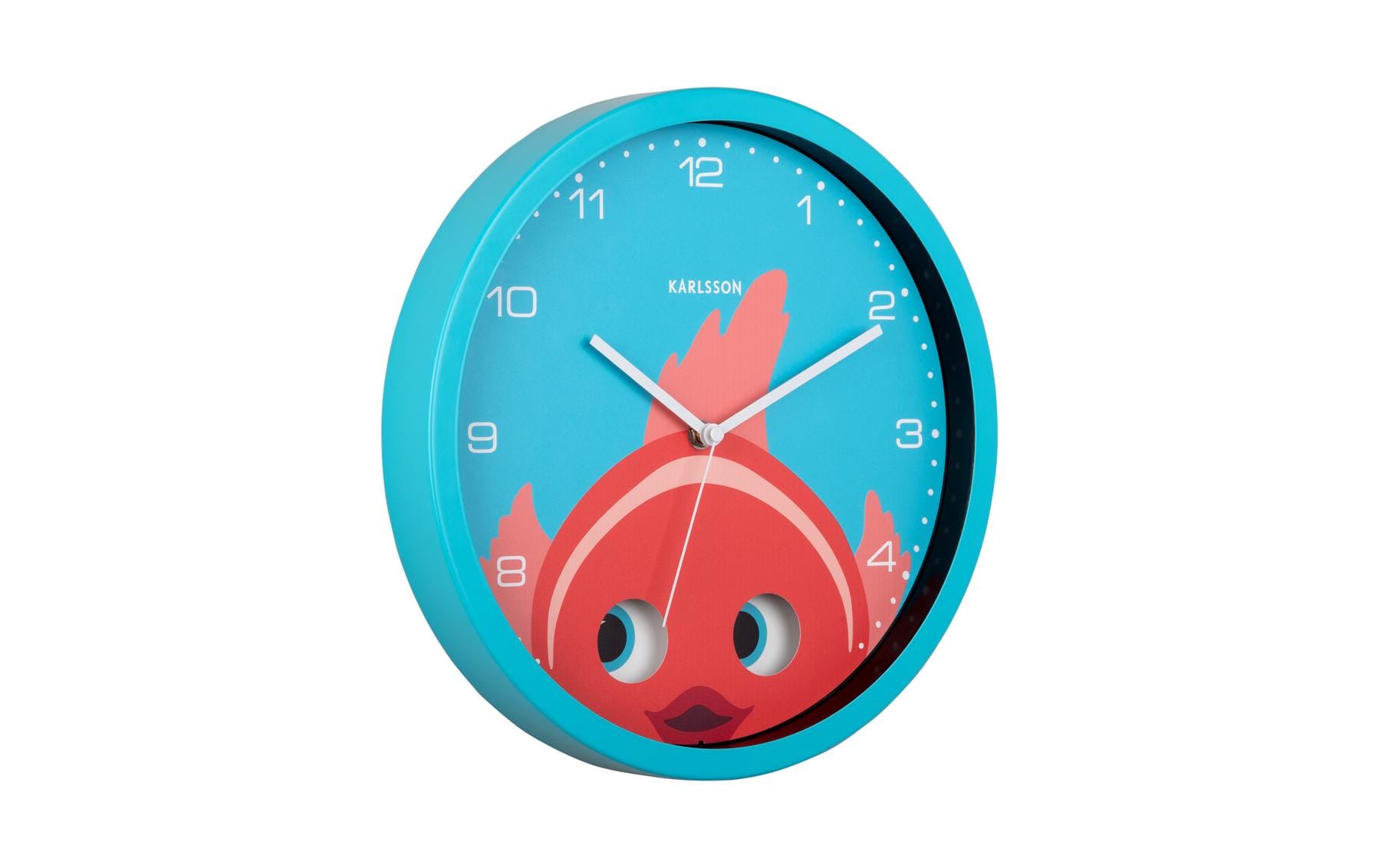Karlsson Wanduhr, hellblau, Metall