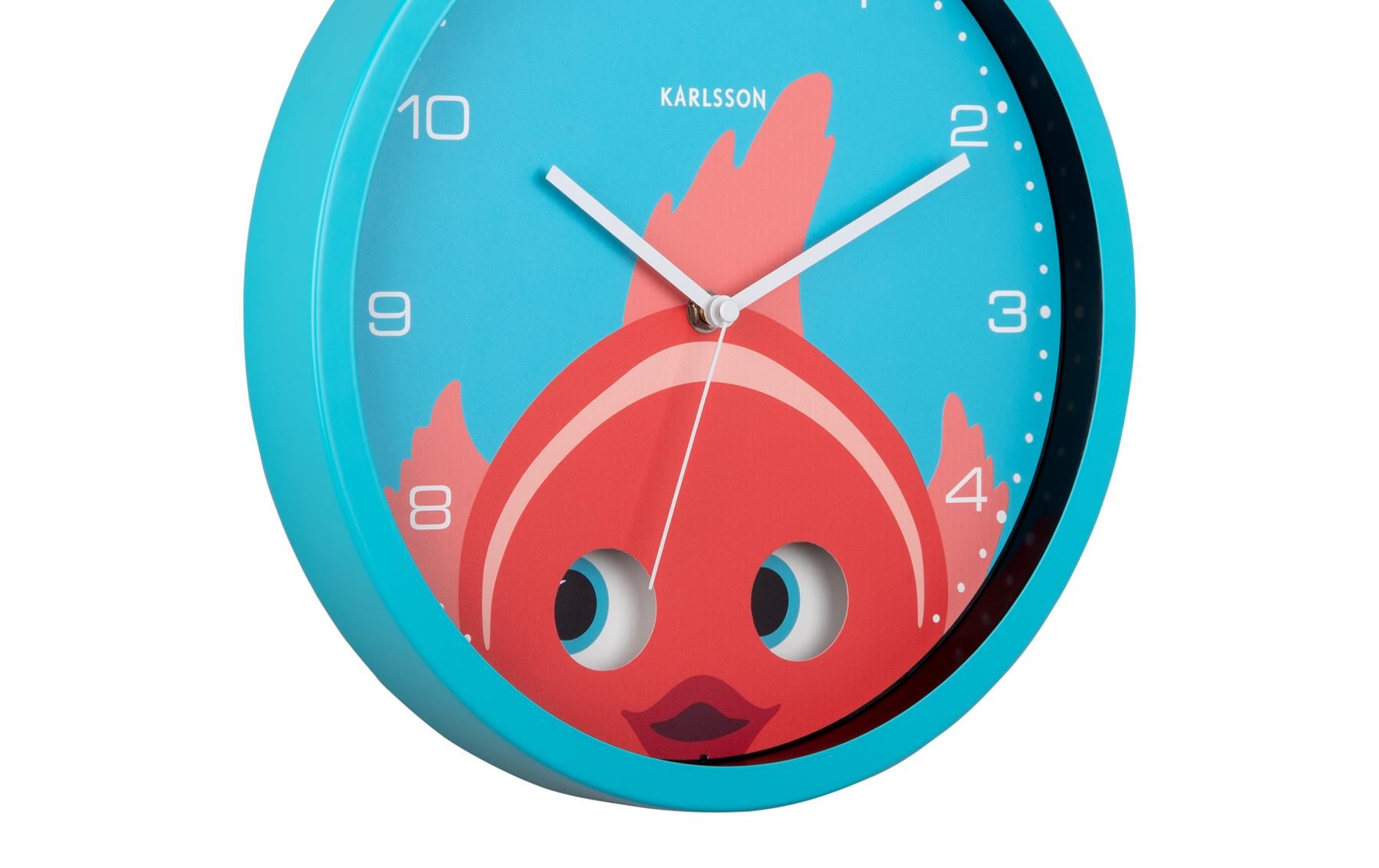 Karlsson Wanduhr, hellblau, Metall