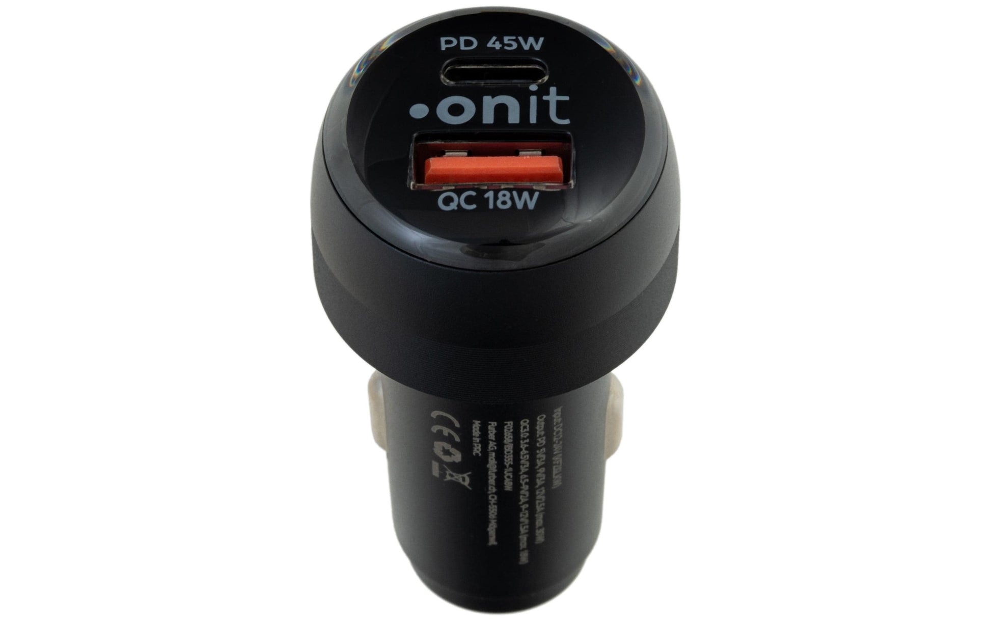 ONIT F02659 Auto-Ladegerät 63 W – USB-C×1, USB-A×1 – PD 3.0, QC 3.0 – für 12–24 V Auto/LKW