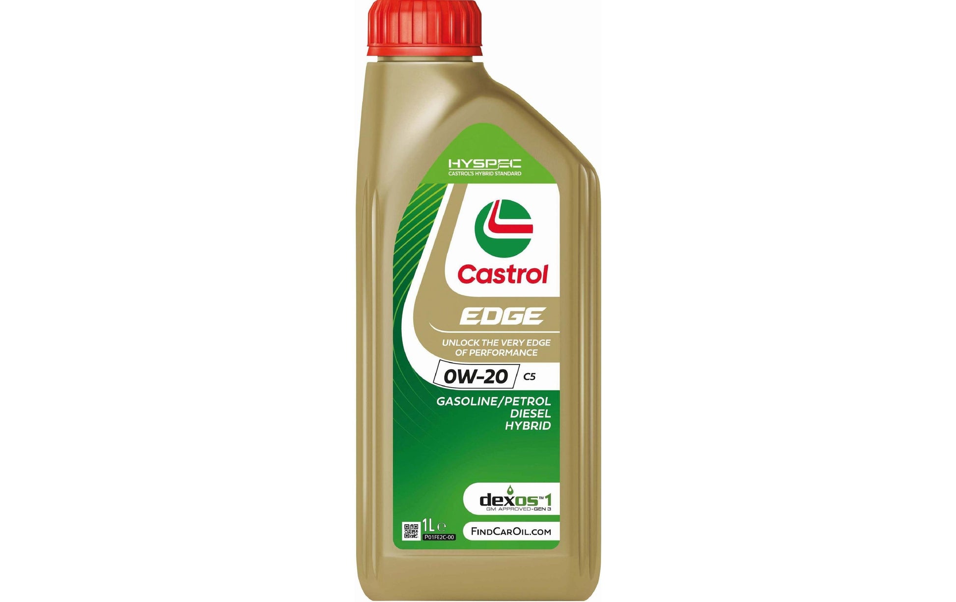 Castrol EDGE Motoröl 0W-20 C5 – für Personenwagen (Benzin, Diesel & Hybrid) – 1 l