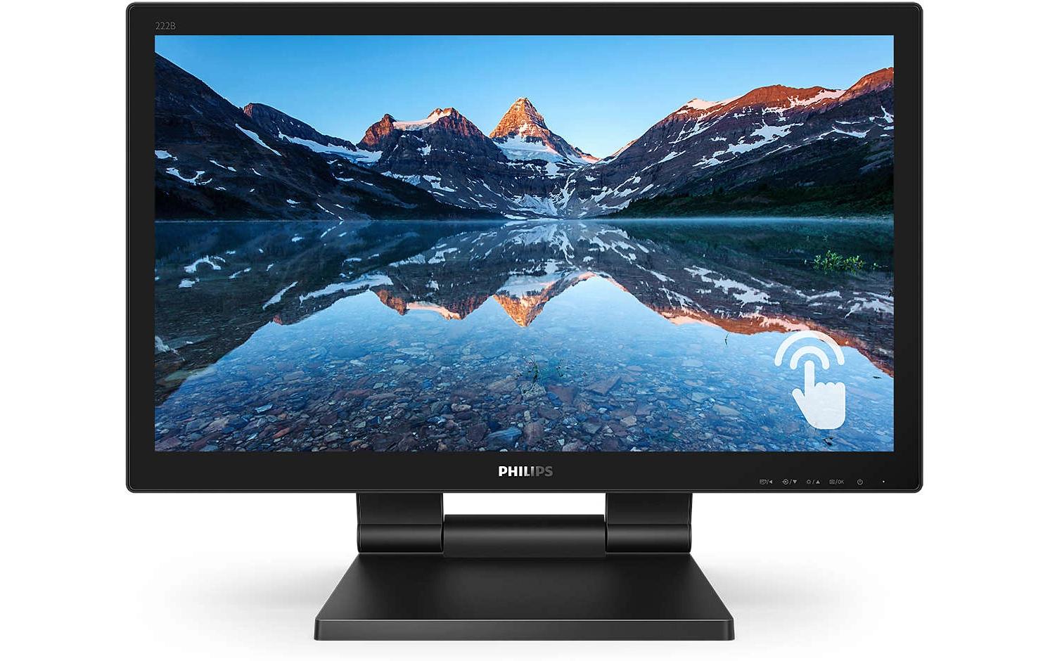 Philips 222B9TA/00 – Monitor, 21,5", 1920 × 1080 (Full HD), VA, Touch, 60 Hz, 250 cd/m², Schwarz