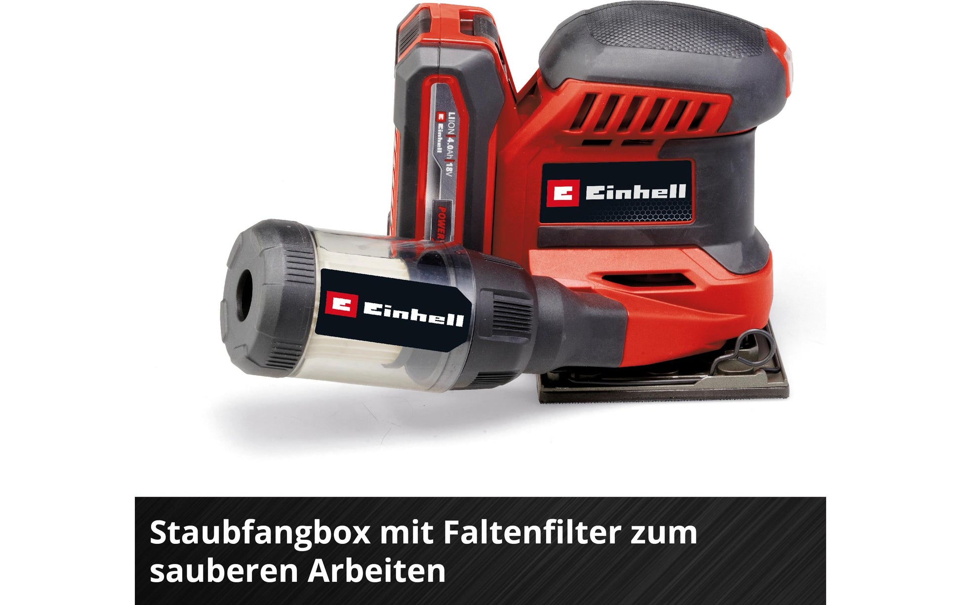 Einhell TE-OS 18/113 Li Schwingschleifer – 18 V – Ø 113 mm, Micro-Klettverschluss – Solo – Power X-Change