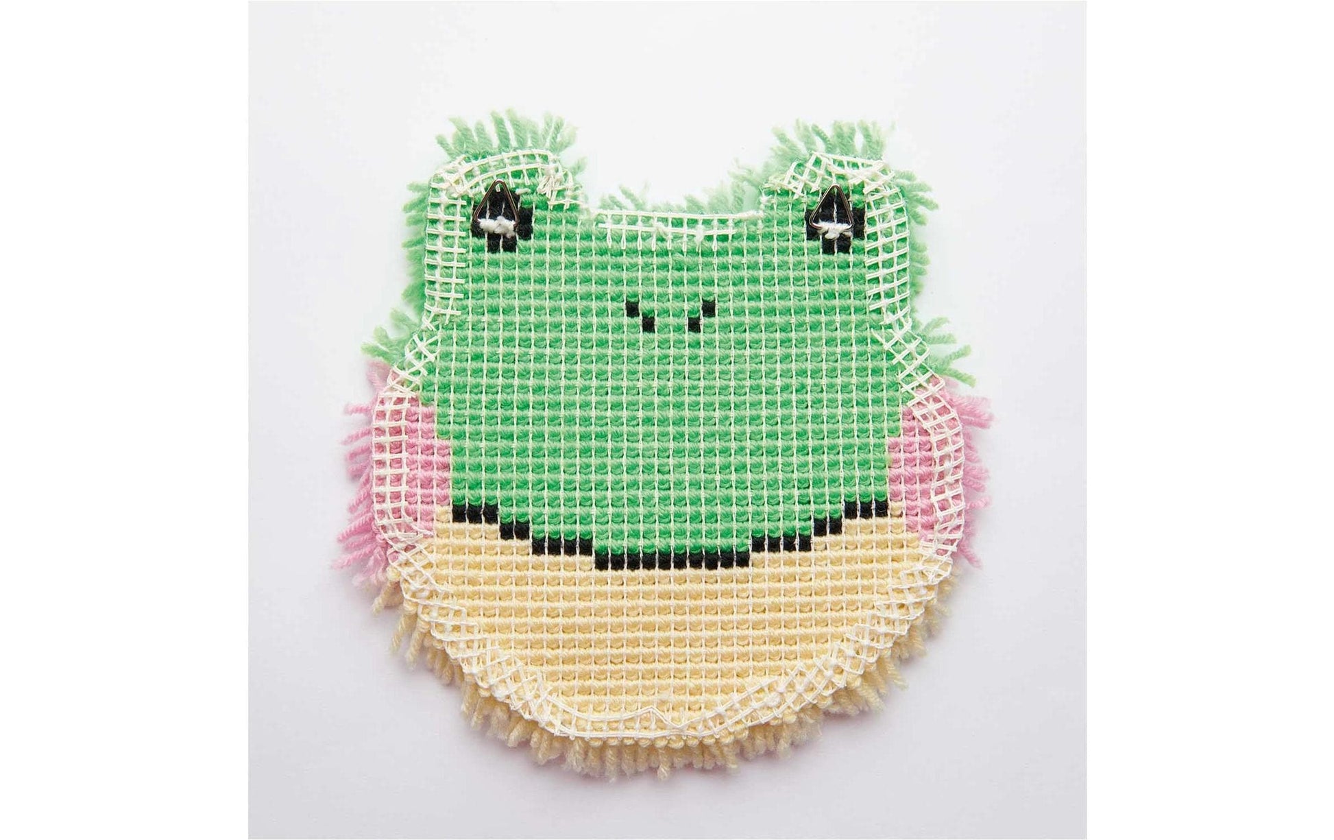 Rico Design Hooki Hooki – Makramee-Set – Frosch – 24 × 24 cm – ab 8 Jahren