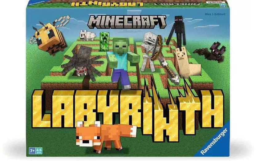 Ravensburger Minecraft Labyrinth – Logikspiel, 2–4 Spieler, ab 7 Jahren, 20 Min., mehrsprachig