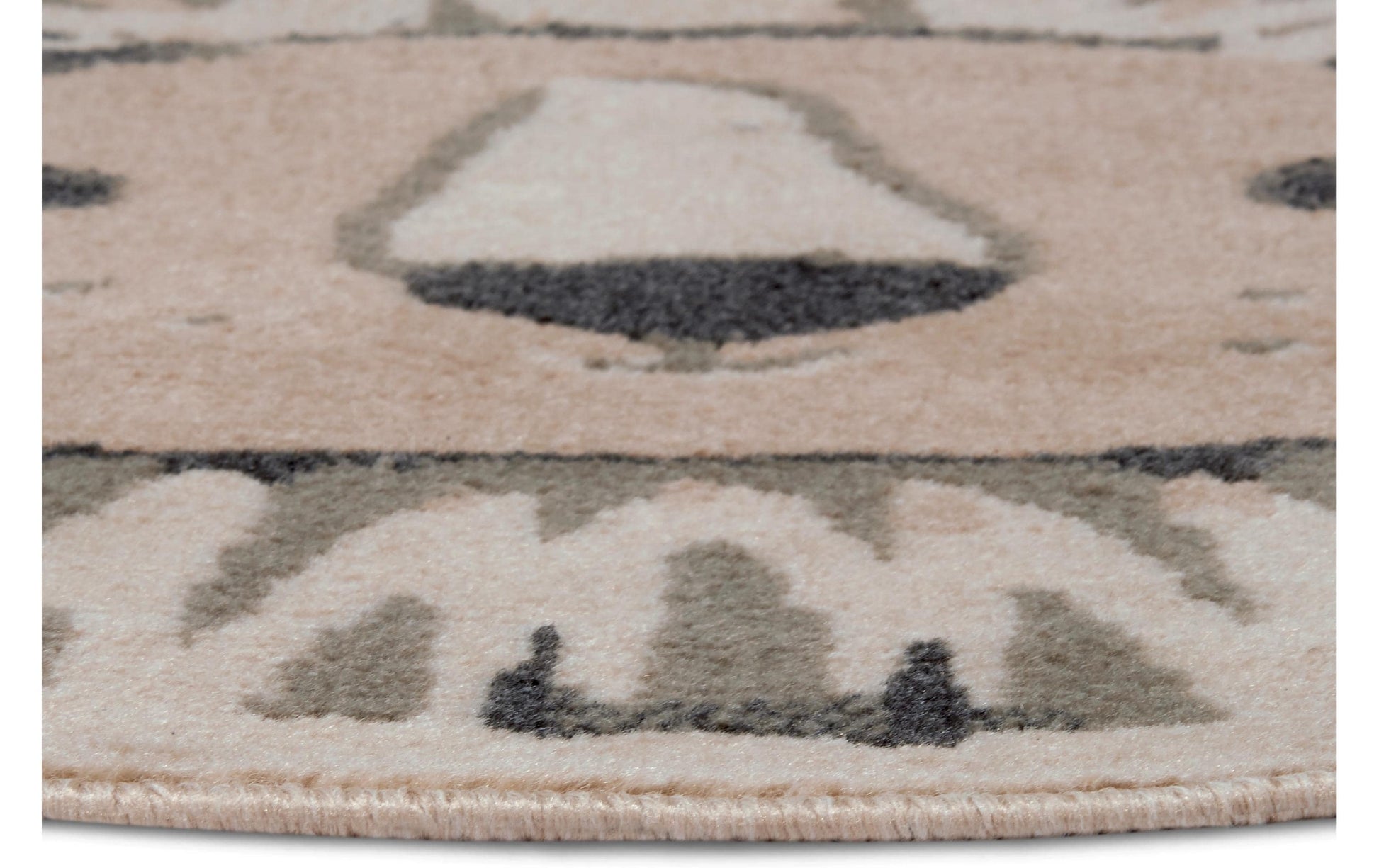 Hanse Home Teppich – Ø 140 cm – Polypropylen, grau