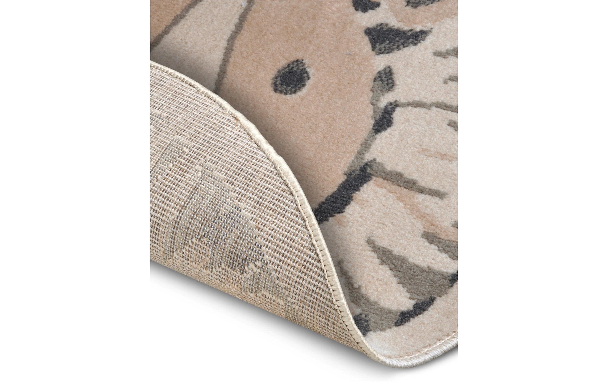 Hanse Home Teppich – Ø 140 cm – Polypropylen, grau
