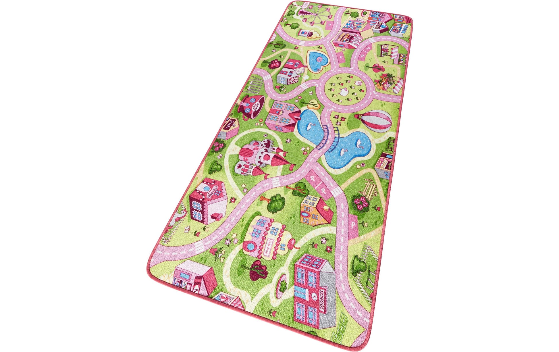 Hanse Home Kinderteppich Sweettown – 140 × 200 cm, Pink, Polypropylen