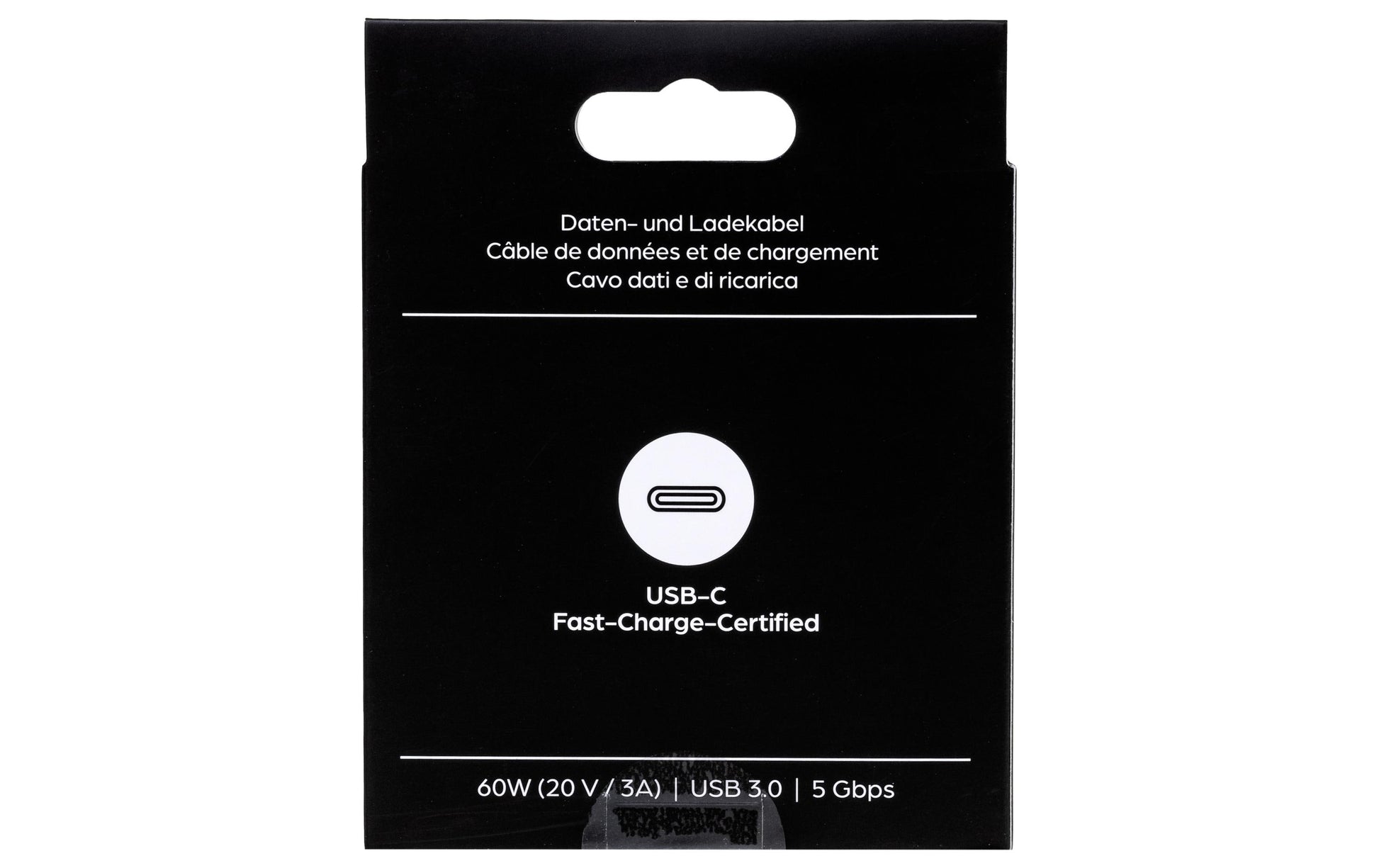 ONIT USB-Adapter USB-C auf USB-C – USB 3.2 Gen 1 (5 Gbit/s) – PD 60 W – Textilmantel – Weiss